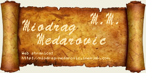 Miodrag Medarović vizit kartica